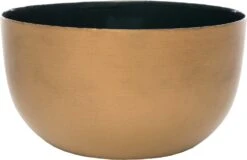 Intratuin Schaal Billy Petrol / Goud D 15 H 8 Cm