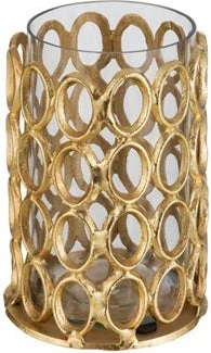 J-Line Waxinelichthouder Goud 15 X 15 X 21 Cm