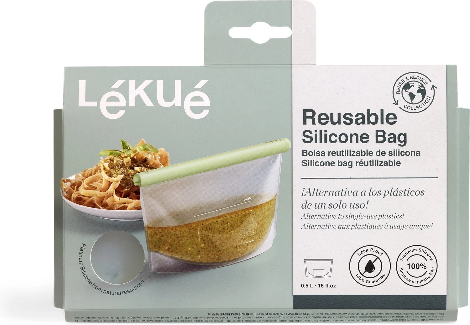 Lekue Lékué Vershoudzak Transparant 0,5 L 9 Lekue Lékué Vershoudzak Transparant 0,5 L - Image 7