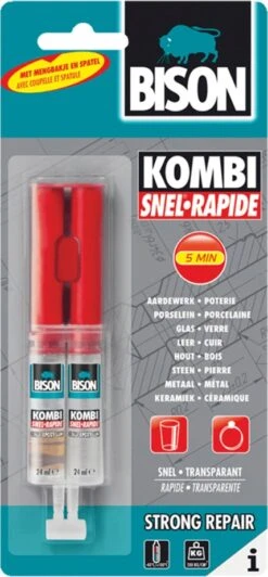 Bison Twee-componentenlijm Snel 24 Ml