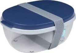 Mepal Saladbox Ellipse Blauw 22,5 X 17,5 X 9,5 Cm