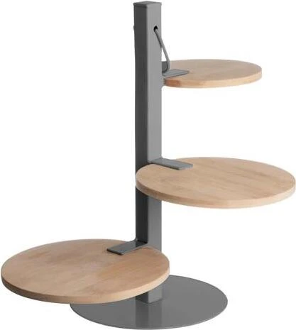 Gusta Etagère Naturel / Zwart D 16 H 30,5 Cm 4 Gusta Etagère Naturel / Zwart D 16 H 30,5 Cm - Image 2