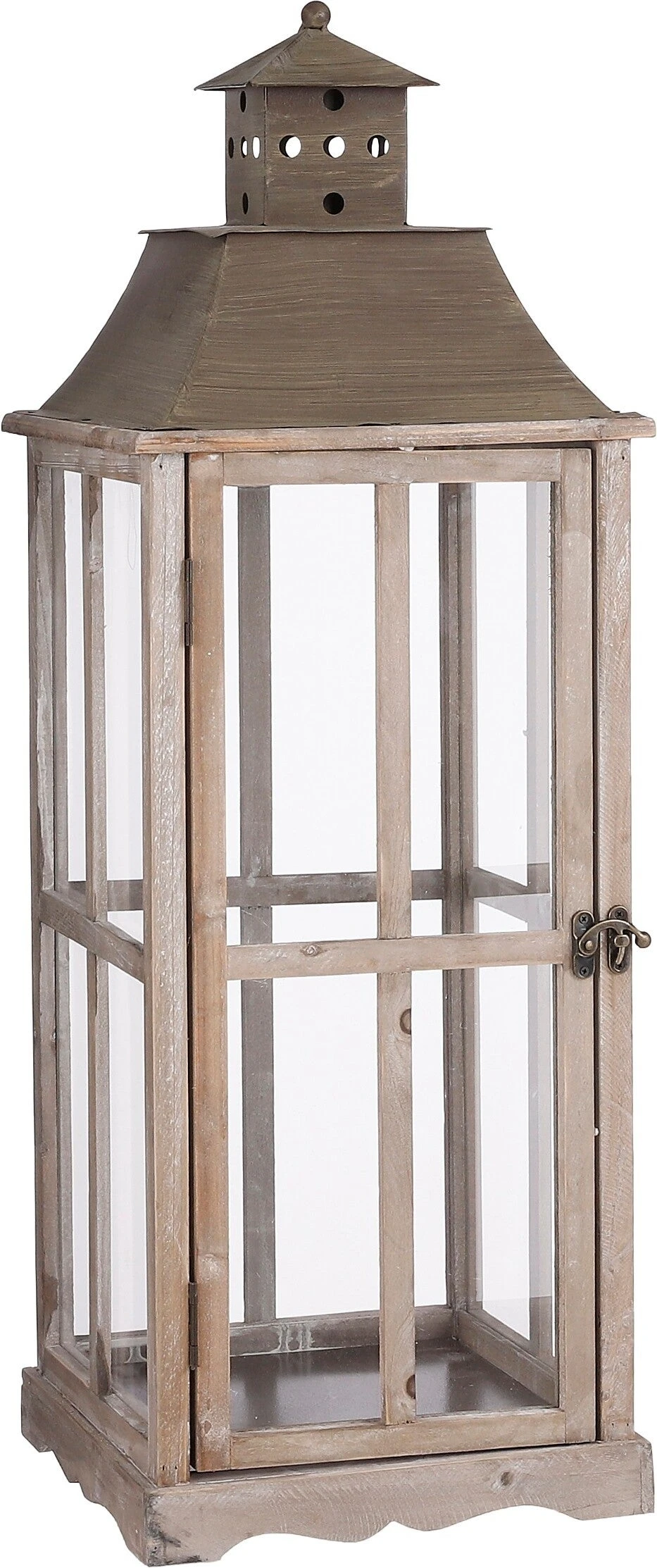 Mica Decorations Lantaarn Milo Bruin 29 X 29 X 85 Cm 3 Mica Decorations Lantaarn Milo Bruin 29 X 29 X 85 Cm