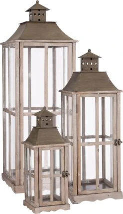 Mica Decorations Lantaarn Milo Bruin 29 X 29 X 85 Cm 5 Mica Decorations Lantaarn Milo Bruin 29 X 29 X 85 Cm -Lauraa Winkel 8712799681385 1