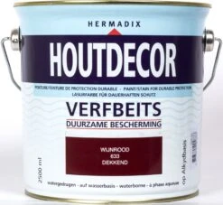 Hermadix Houtdecor Dekkend Wijnrood 2,5 L