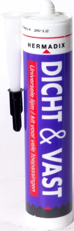 Hemadix Dicht & Vast Lijmkit Zwart 290 Ml