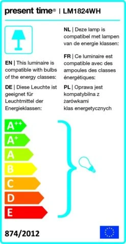 Leitmotiv Tafellamp Enchant Wit 30 X 12,5 X 20 Cm -Lauraa Winkel 8714302659508 2 1