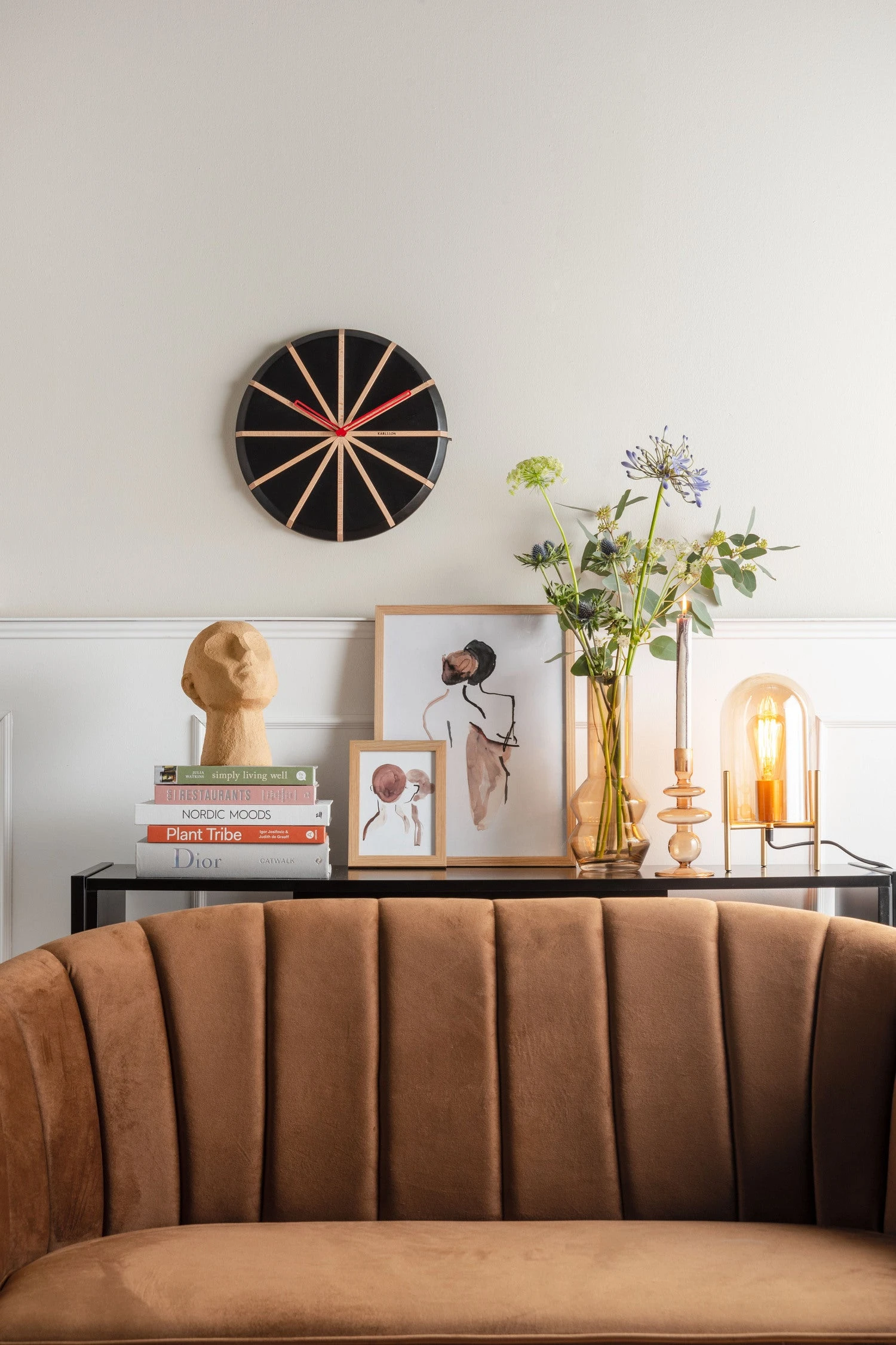 PT Living Tafellamp Bell Bruin D 16 H 30 Cm 7 PT Living Tafellamp Bell Bruin D 16 H 30 Cm - Image 5