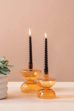 PT Living Kandelaar Diabolo Oranje D 10 H 13 Cm -Lauraa Winkel 8714302715631 2
