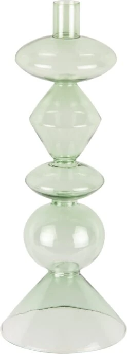 PT Living Kandelaar Totem Lichtgroen D 12,5 H 33 Cm