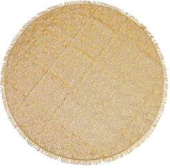 Unique Living Tafelkleed Foam D 160 Cm Geel