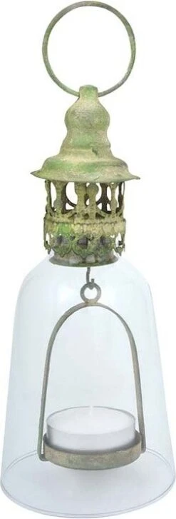 Esschert Design Windlicht Groen 11,7 X 11,7 X 25,5 Cm