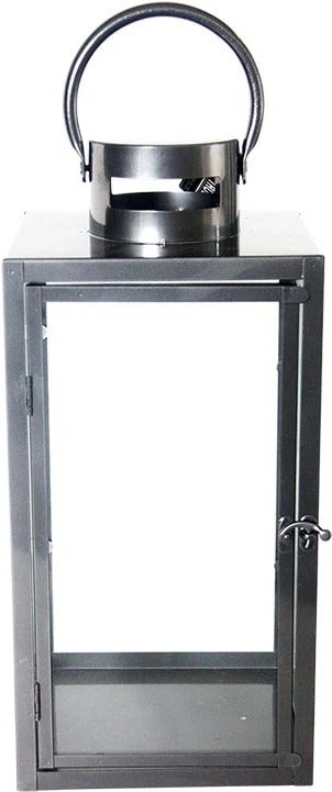 Esschert Design Lantaarn Antraciet 41 X 20 X 19 Cm 3 Esschert Design Lantaarn Antraciet 41 X 20 X 19 Cm