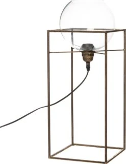 Intratuin Vloerlamp Luc Goud / Zwart 22 X 22 X 55 Cm