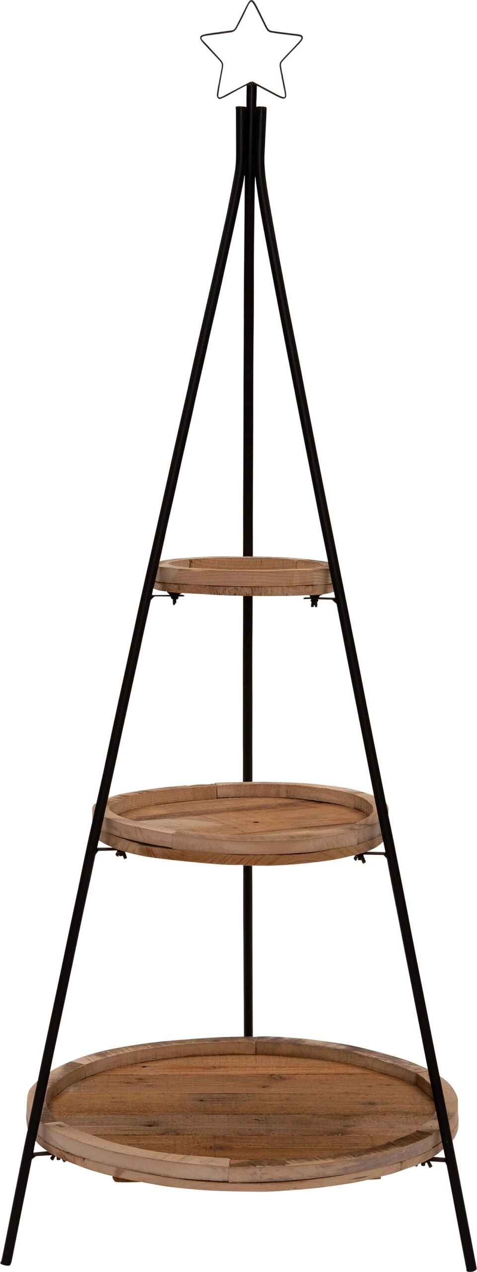 Intratuin Etagère Met Ster Naturel / Zwart 57 X 57 X 158 Cm 3 Intratuin Etagère Met Ster Naturel / Zwart 57 X 57 X 158 Cm