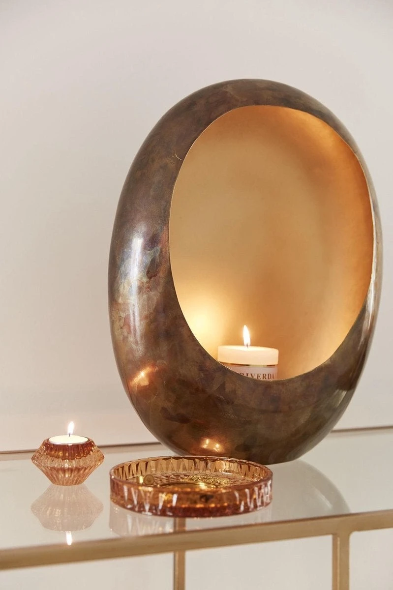 Riverdale Waxinelichthouder Lisa Koper 11 X 11 X 10 Cm 4 Riverdale Waxinelichthouder Lisa Koper 11 X 11 X 10 Cm - Image 2