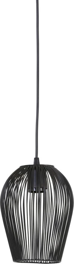 Light & Living Hanglamp Abby Zwart D 16 H 20 Cm