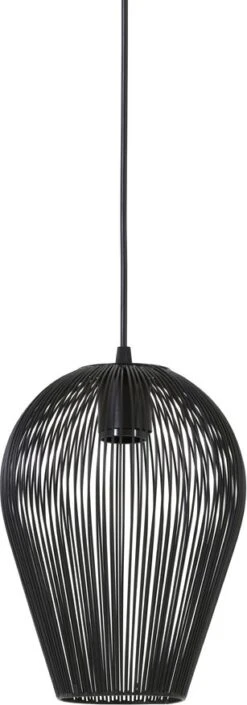Light & Living Hanglamp Abby Zwart D 19 H 26 Cm