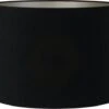 Light & Living Lampenkap Velours Zwart D 40 H 30 Cm -Lauraa Winkel 8717807184452 1