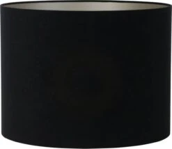 Light & Living Lampenkap Velours Zwart D 40 H 30 Cm