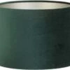 Light & Living Lampenkap Velours Donkergroen D 25 H 18 Cm