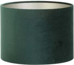 Light & Living Lampenkap Velours Donkergroen D 30 H 21 Cm