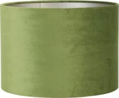 Light & Living Lampenkap Velours Groen D 40 H 30 Cm