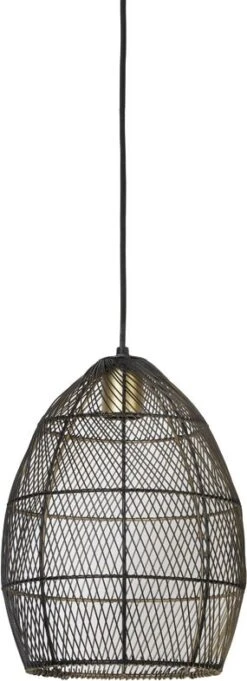 Light & Living Hanglamp Meya Zwart D 23 H 31 Cm