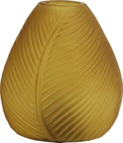 Light & Living Tafellamp Led Leaf Mat Geel D 13,5 H 15 Cm