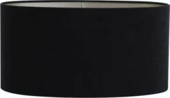 Light & Living Lampenkap Velours Zwart 38 X 38 X 19 Cm