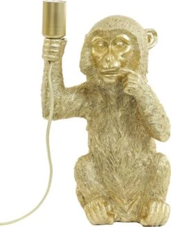Light & Living Tafellamp Monkey Goud 24,5 X 22 X 41,5 Cm