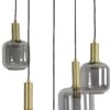 Light & Living Hanglamp Lekar Grijs / Goud 66 X 66 X 80 Cm