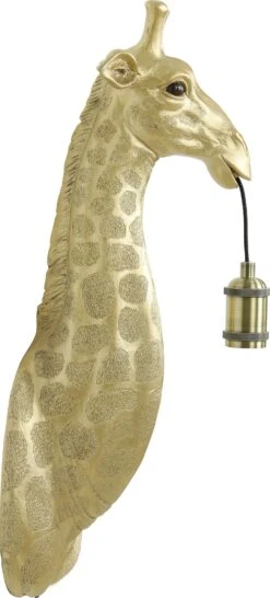 Light & Living Wandlamp Giraffe Goud 21 X 19 X 61 Cm