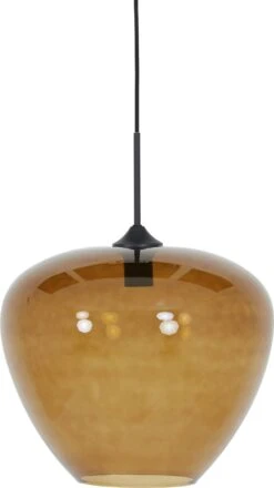Light & Living Hanglamp Mayson Bruin / Zwart D 40 H 34 Cm