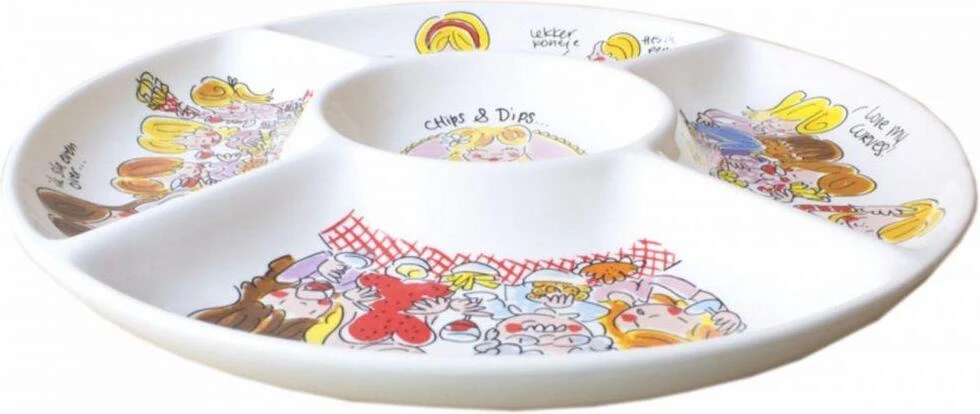 Blond Amsterdam Snackschaal Even Bijkletsen Chips & Dips D 34,5 H 2 Cm 4 Blond Amsterdam Snackschaal Even Bijkletsen Chips & Dips D 34,5 H 2 Cm - Image 2