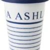 Laura Ashley Beker Candy Stripe Koffie Blauw 0,33 L