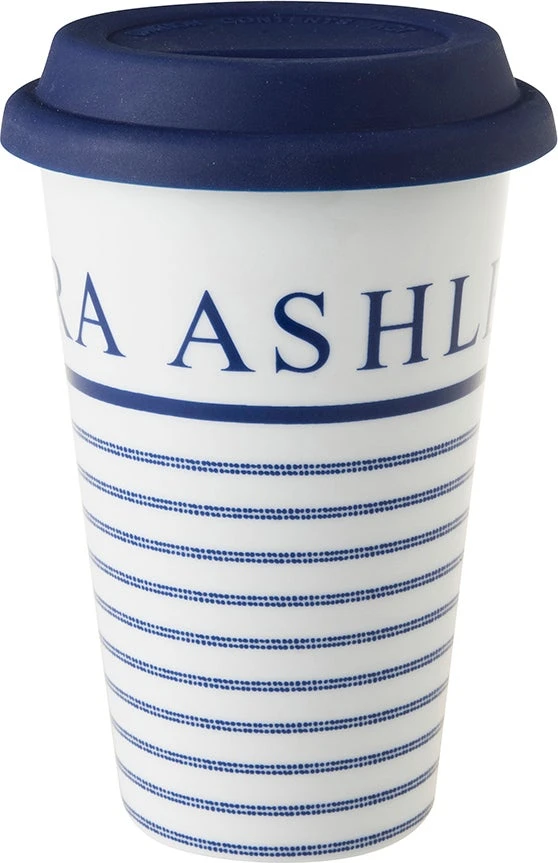 Laura Ashley Beker Candy Stripe Koffie Blauw 0,33 L 3 Laura Ashley Beker Candy Stripe Koffie Blauw 0,33 L