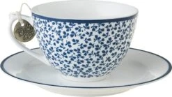 Laura Ashley Kop En Schotel Floris Blauw 0,26 L