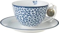 Laura Ashley Kop En Schotel Floris Blauw 0,26 L -Lauraa Winkel 8717823786760 3