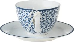 Laura Ashley Kop En Schotel Floris Blauw 0,26 L -Lauraa Winkel 8717823786760 4