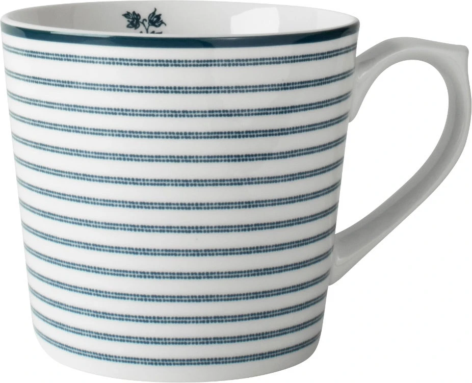 Laura Ashley Mok XL Candy Stripe Blauw 540 Ml 3 Laura Ashley Mok XL Candy Stripe Blauw 540 Ml