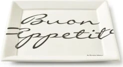 Riviera Maison Dinerbord Buon Appetito Wit D 25,5 H 1,8 Cm