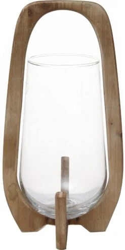 House Of Nature Waxinelichthouder Agira Naturel D 21 H 42 Cm