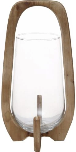 House Of Nature Waxinelichthouder Agira Naturel D 18 H 34 Cm