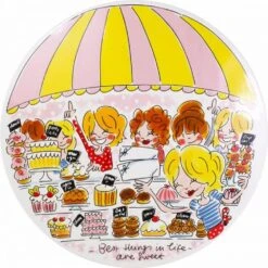 Blond Amsterdam Taartplateau Even Bijkletsen D 31 H 9 Cm