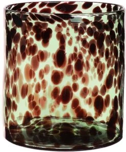 Duif Waxinelichthouder Jane Groen / Zwart D 17,5 H 18,8 Cm