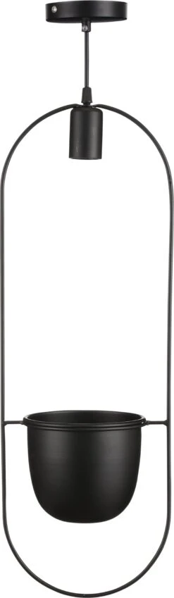 Mica Decorations Hanglamp Brett Zwart 21 X 15 X 60 Cm