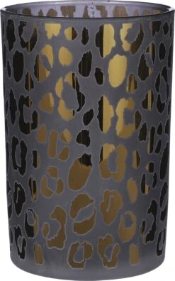 Mica Decorations Waxinelichthouder Grijs D 12 H 18 Cm