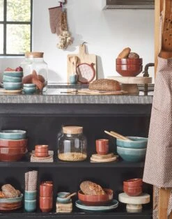 Mica Decorations Serveerschaal Rhea Bruin D 22,5 H 9 Cm -Lauraa Winkel 8718861849929 02