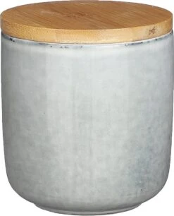 Mica Decorations Voorraadpot Tabo Grijs D 10,5 H 11 Cm